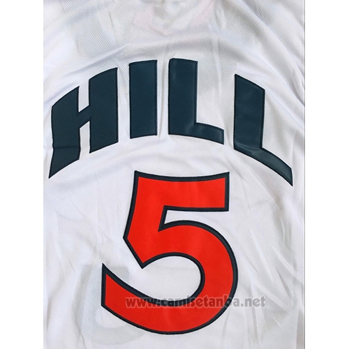 Camiseta USA 1996 Grant Hill #5 Blanco